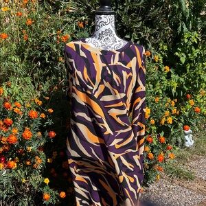 Stylish Purple and Orange Women's Dress